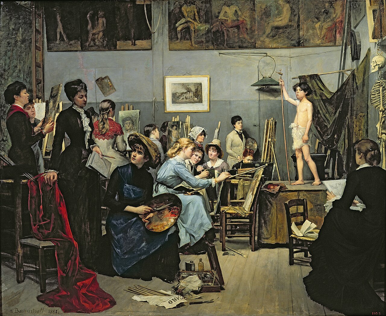 In the Studio by Marie Bashkirtseva