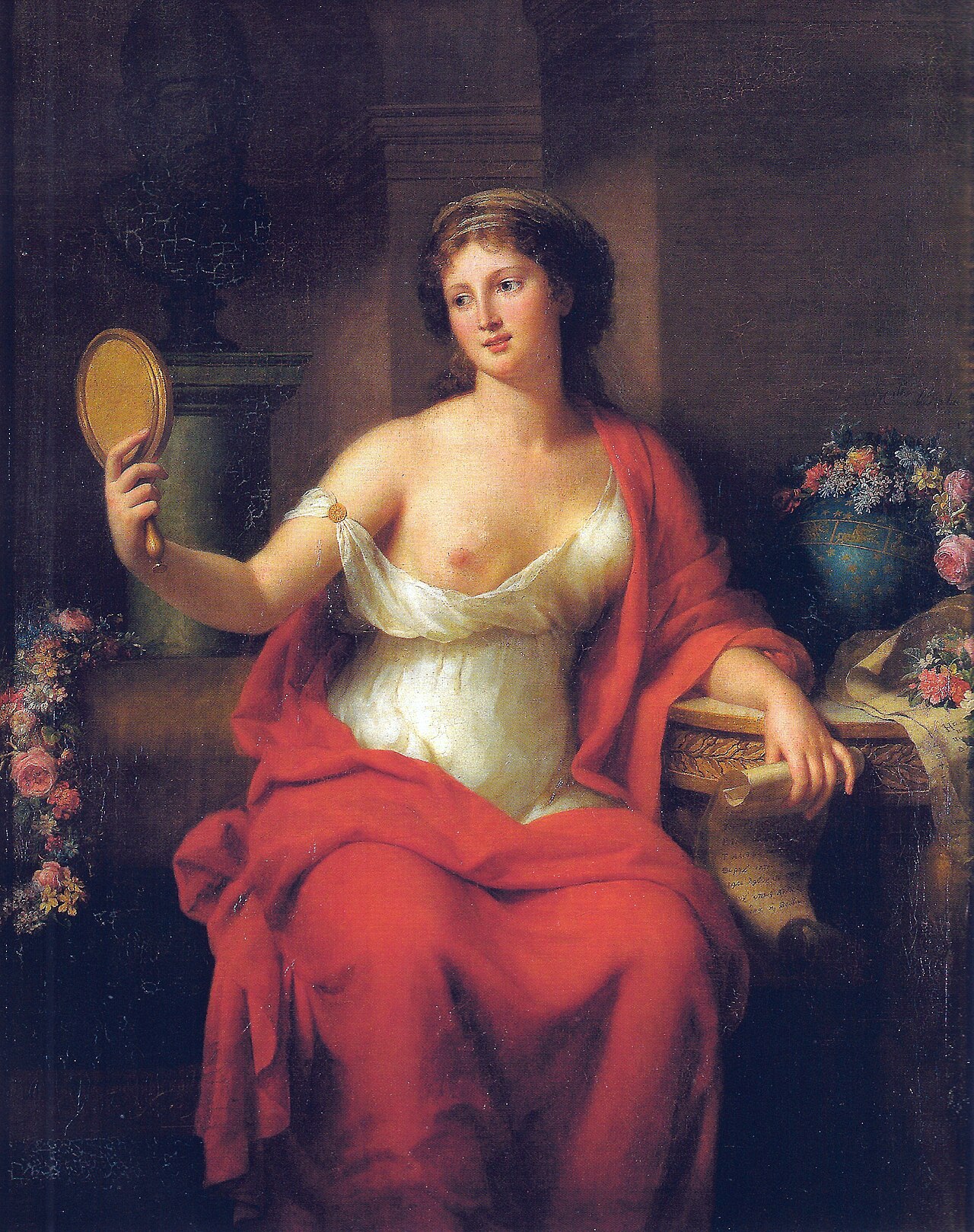 Self-portrait as Aspasia by Marie-Geneviève Bouliard