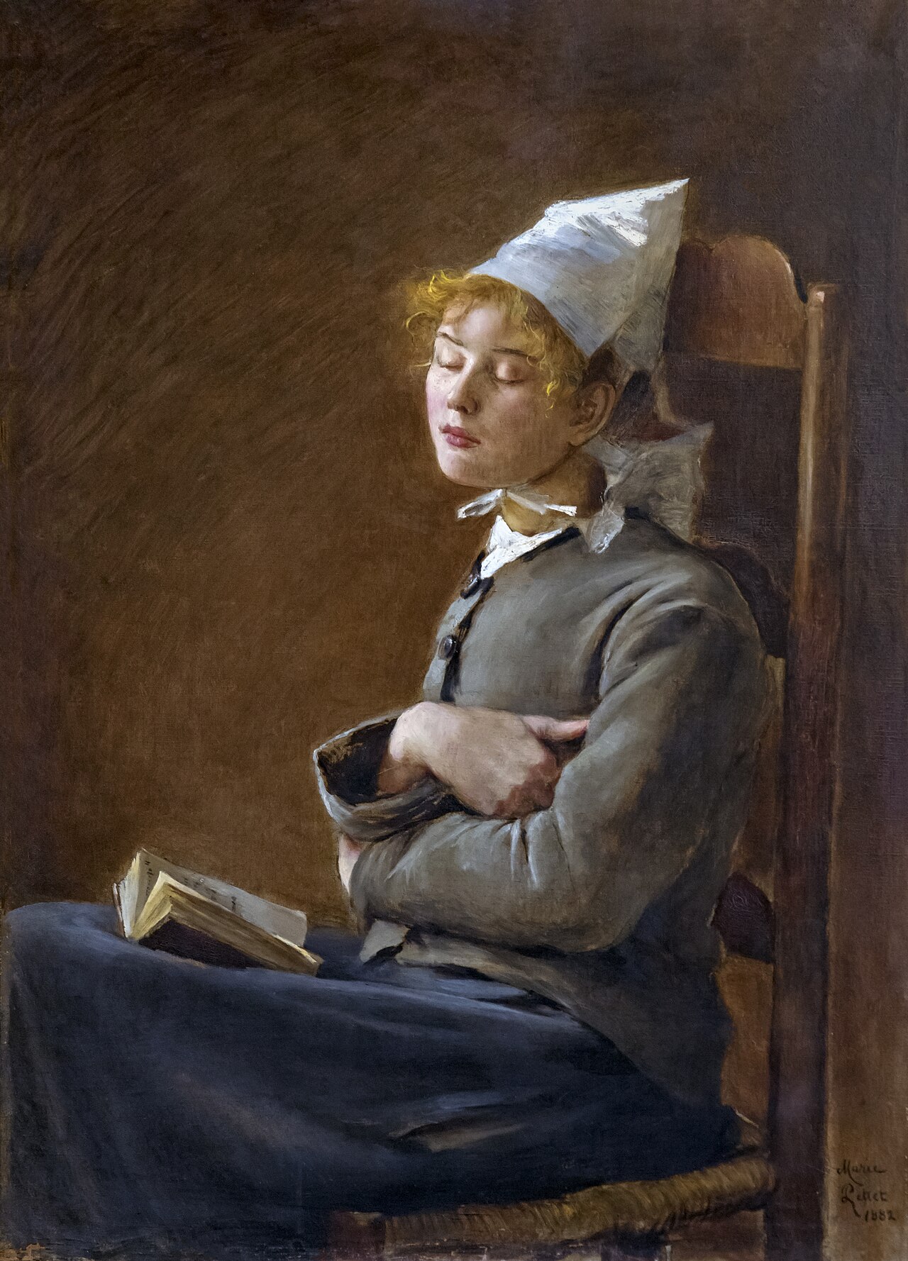 The reader asleep by Marie Petiet