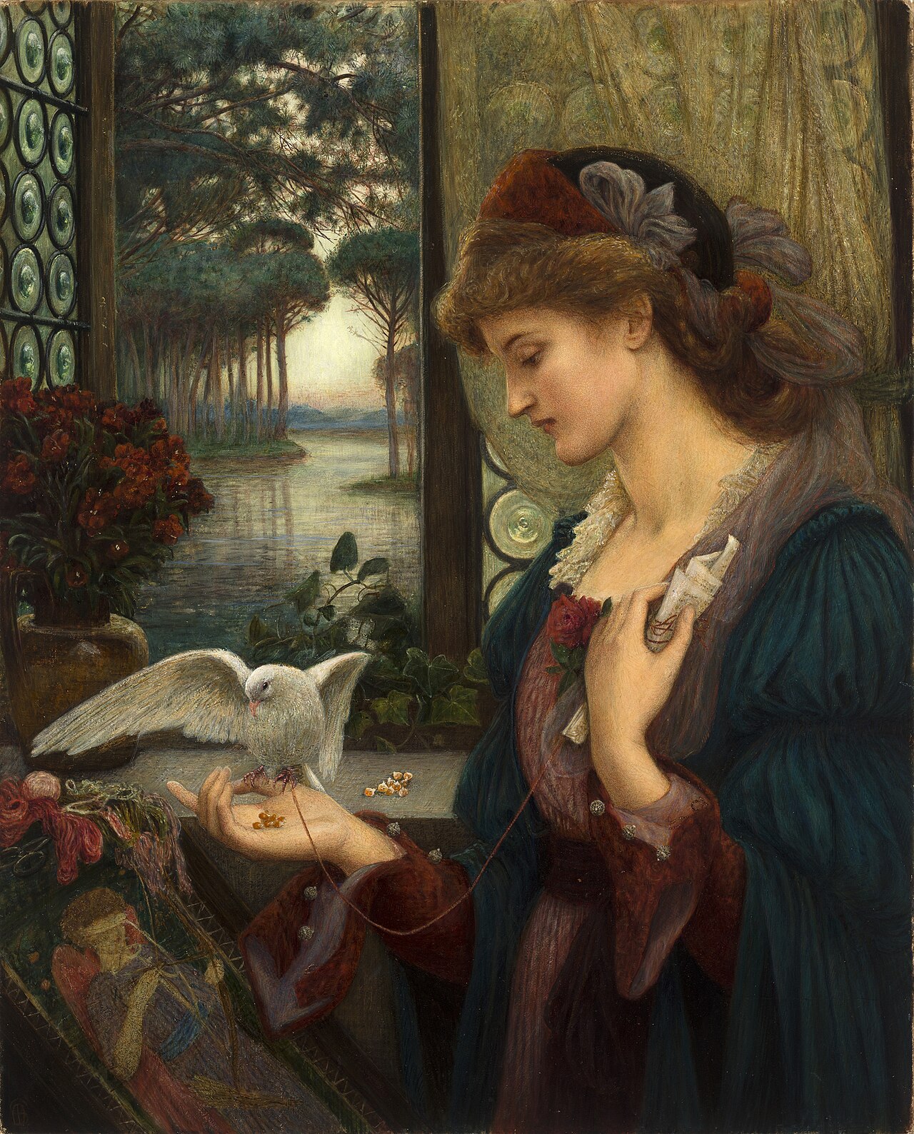 Love's Messenger by Marie Spartali Stillman
