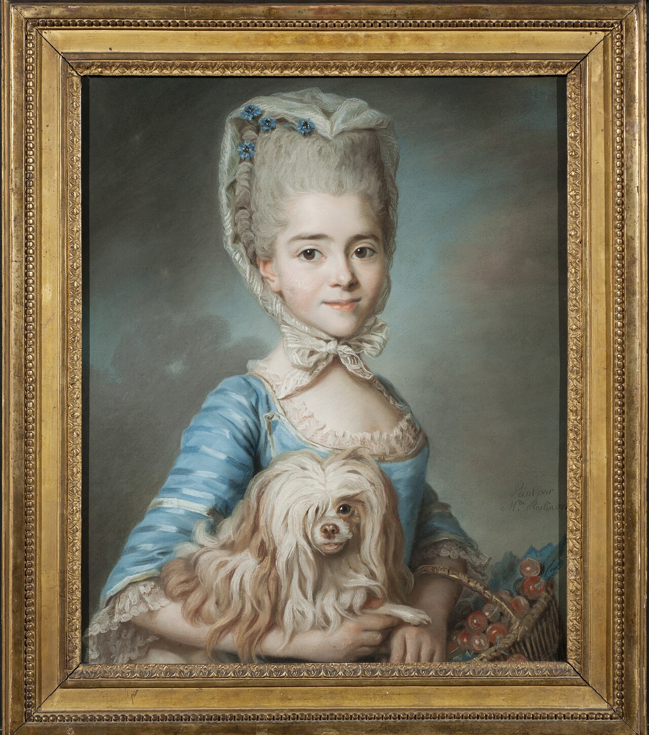 Augustine Suzanne Roslin, the Artist's Daughter by Marie-Suzanne Giroust