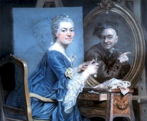 Self-portrait by Marie-Suzanne Giroust