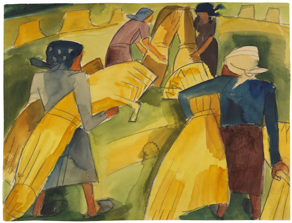 Women at harvest by Martel Schwichtenberg