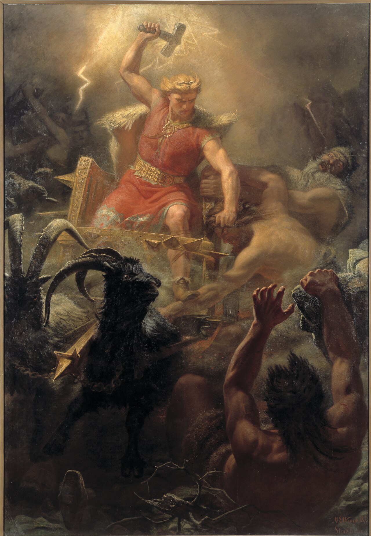 Thor's Fight with the Giants by Mårten Eskil Winge
