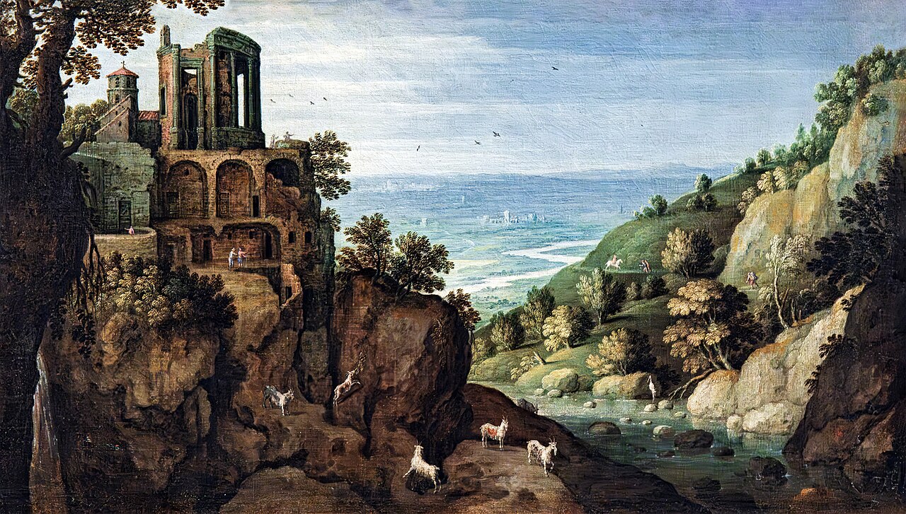View of the Sibyl of Tivoli by Marten Ryckaert