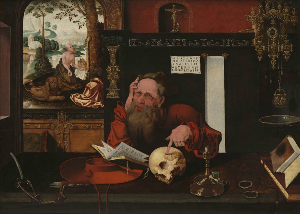 Saint Jerome in his Studio by Marten van Cleve