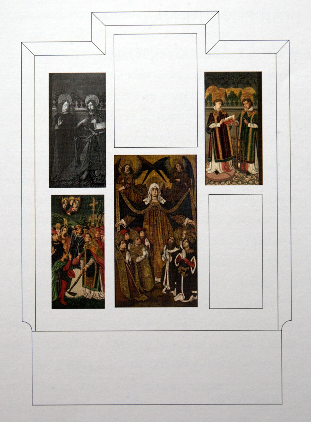 Altarpiece of Mare de Déu de la Misericordia by Bartolomé Bermejo by Martín Bernat