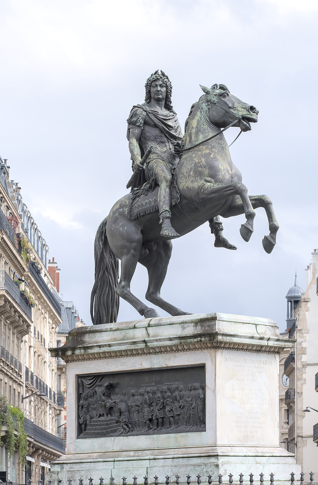 equestrian statue of Louis XIV by Martin Desjardins