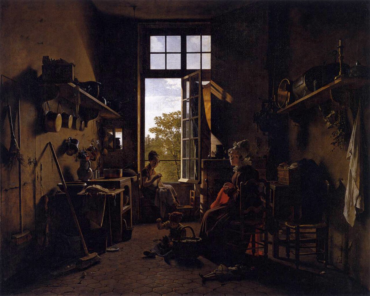 Interior of a Kitchen by Martin Drolling