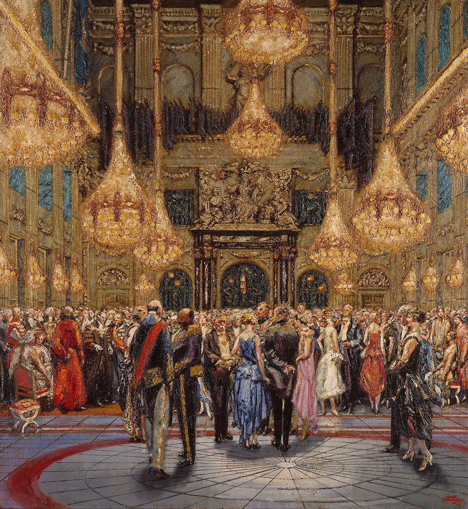 The reception of Lord Mayor in the Burgerzaal of the Palace on the Dam by Martin Monnickendam