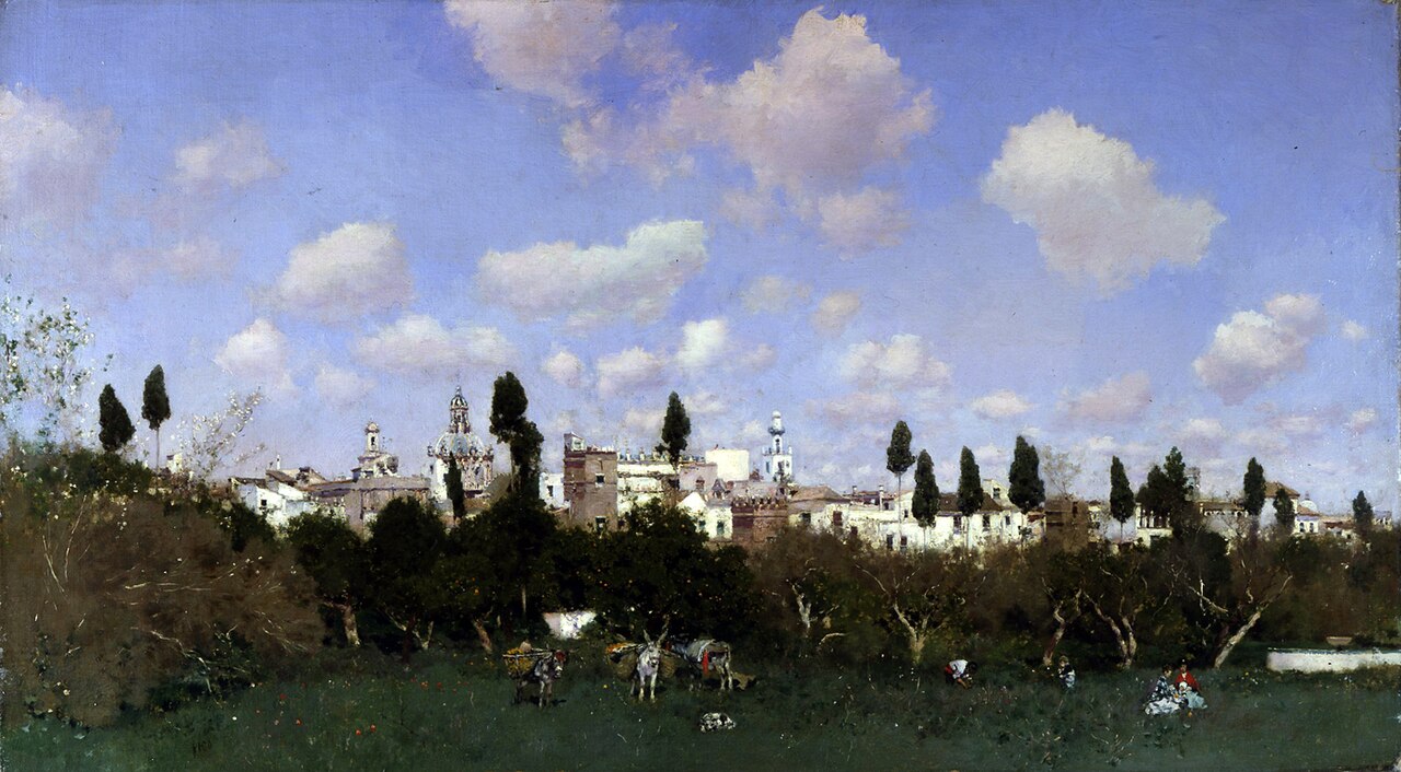 Gathering Oranges, Granada by Martín Rico