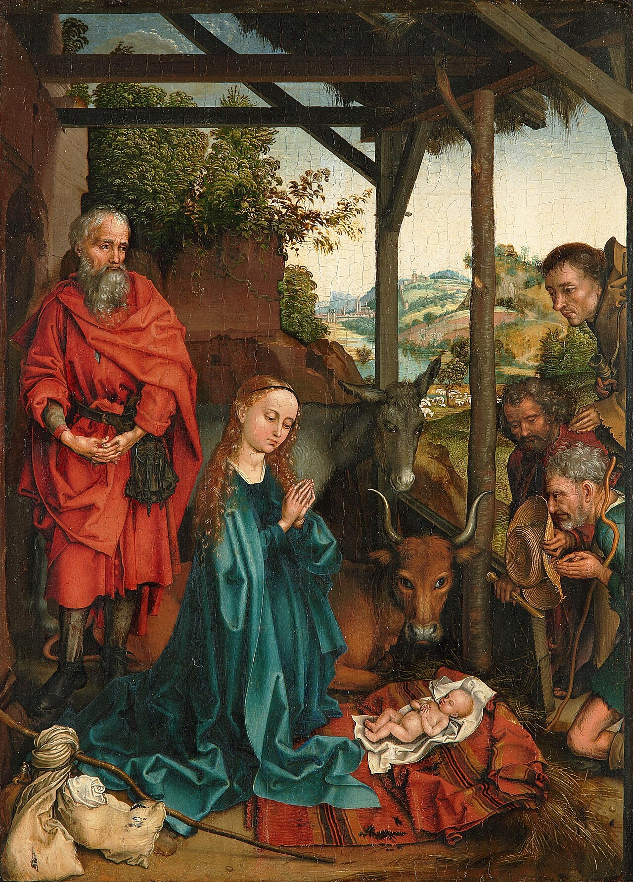 Adoration of the Shepherds by Martin Schongauer