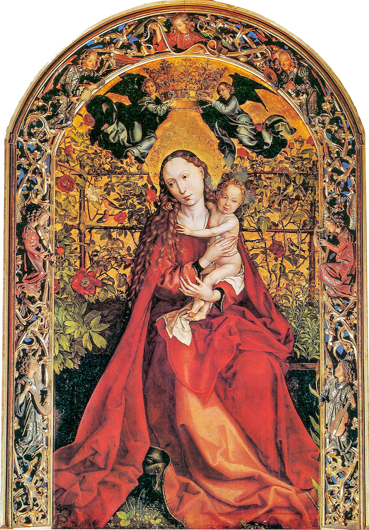 Madonna of the Rose Bower by Martin Schongauer