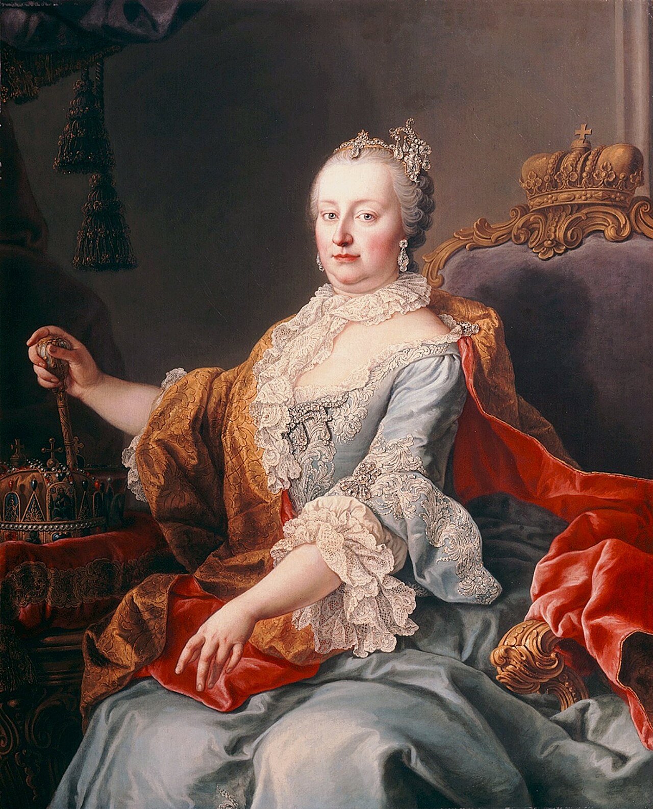 Portrait of Maria Theresa as Queen of Hungary by Martin van Meytens