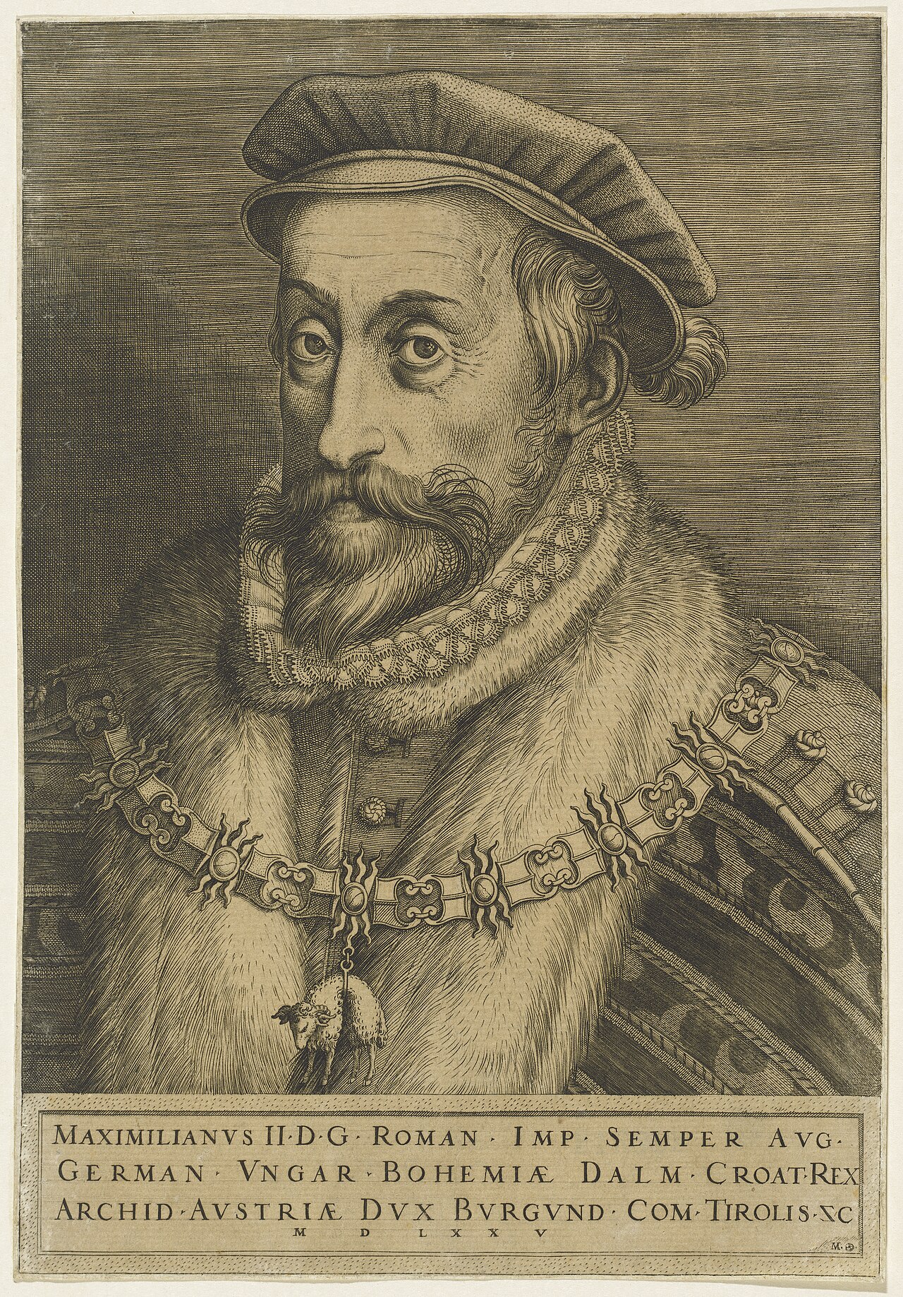 Maximilian II, Roman Emperor by Martino Rota