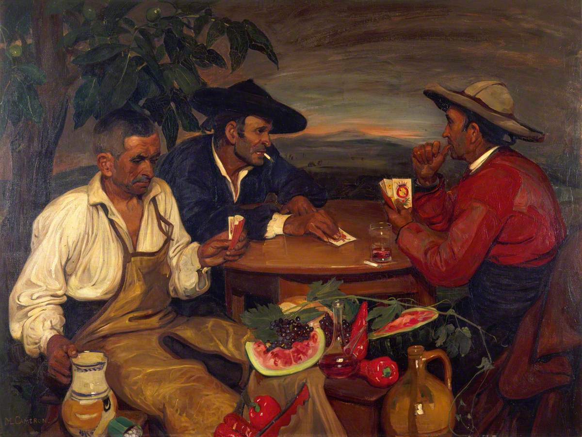 Les joueurs by Mary Cameron