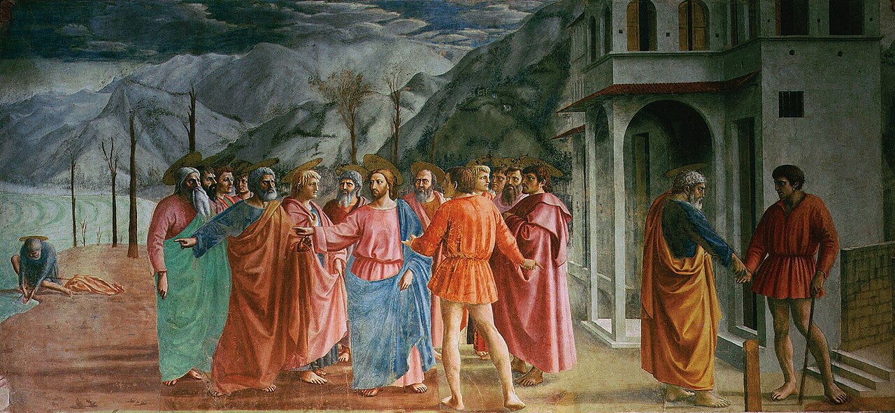 Coin in the fish's mouth by Masaccio