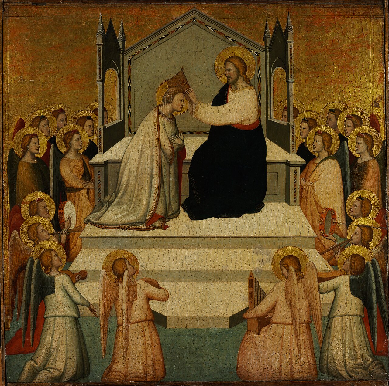 Coronation of the Virgin by Maso di Banco