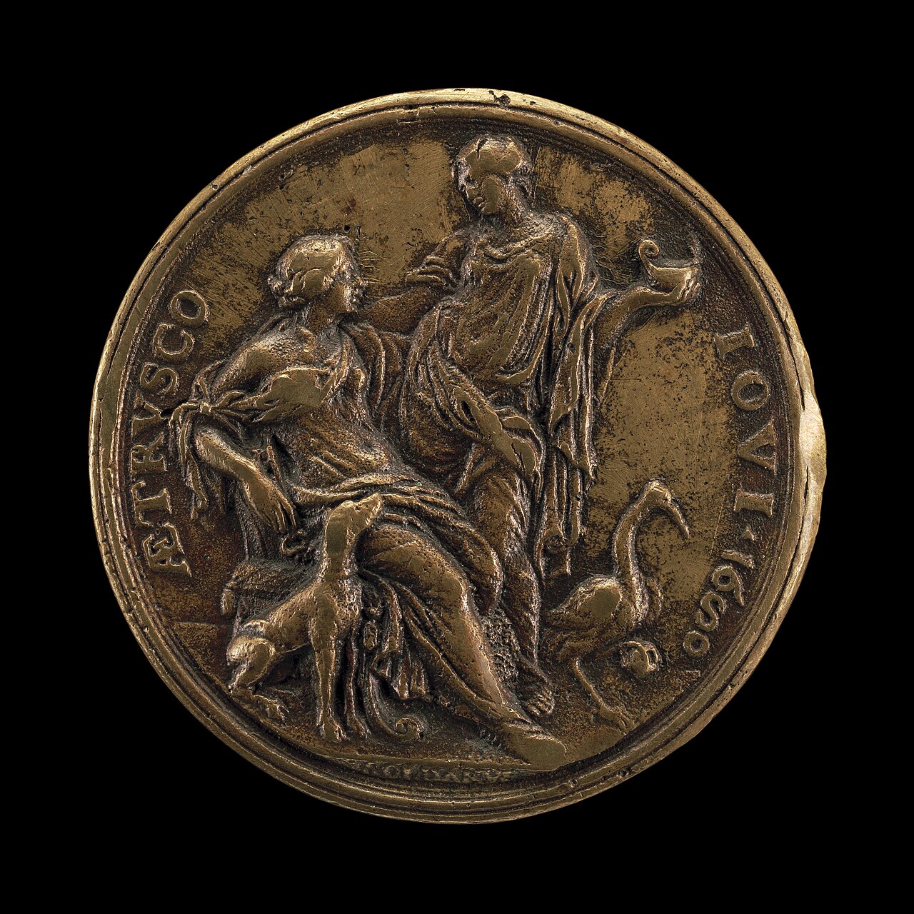 Allegory of Vigilance and Loyalty [reverse] by Massimiliano Soldani Benzi