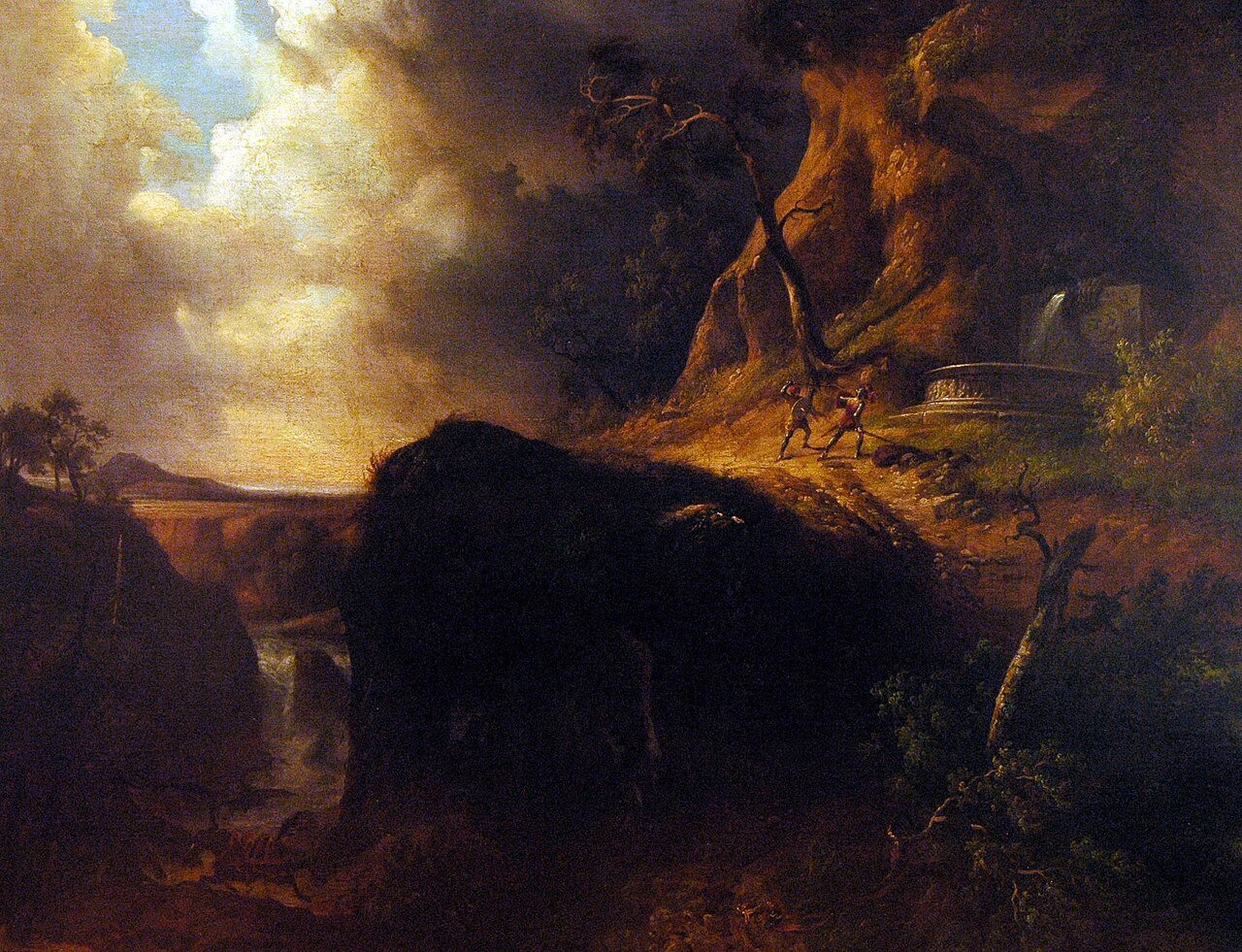 Fight of Rinaldo and Gradasso by Massimo d'Azeglio