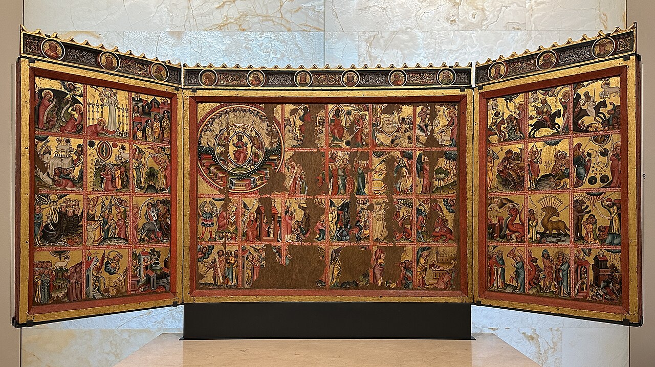 Apocalypse triptych by Master Bertram