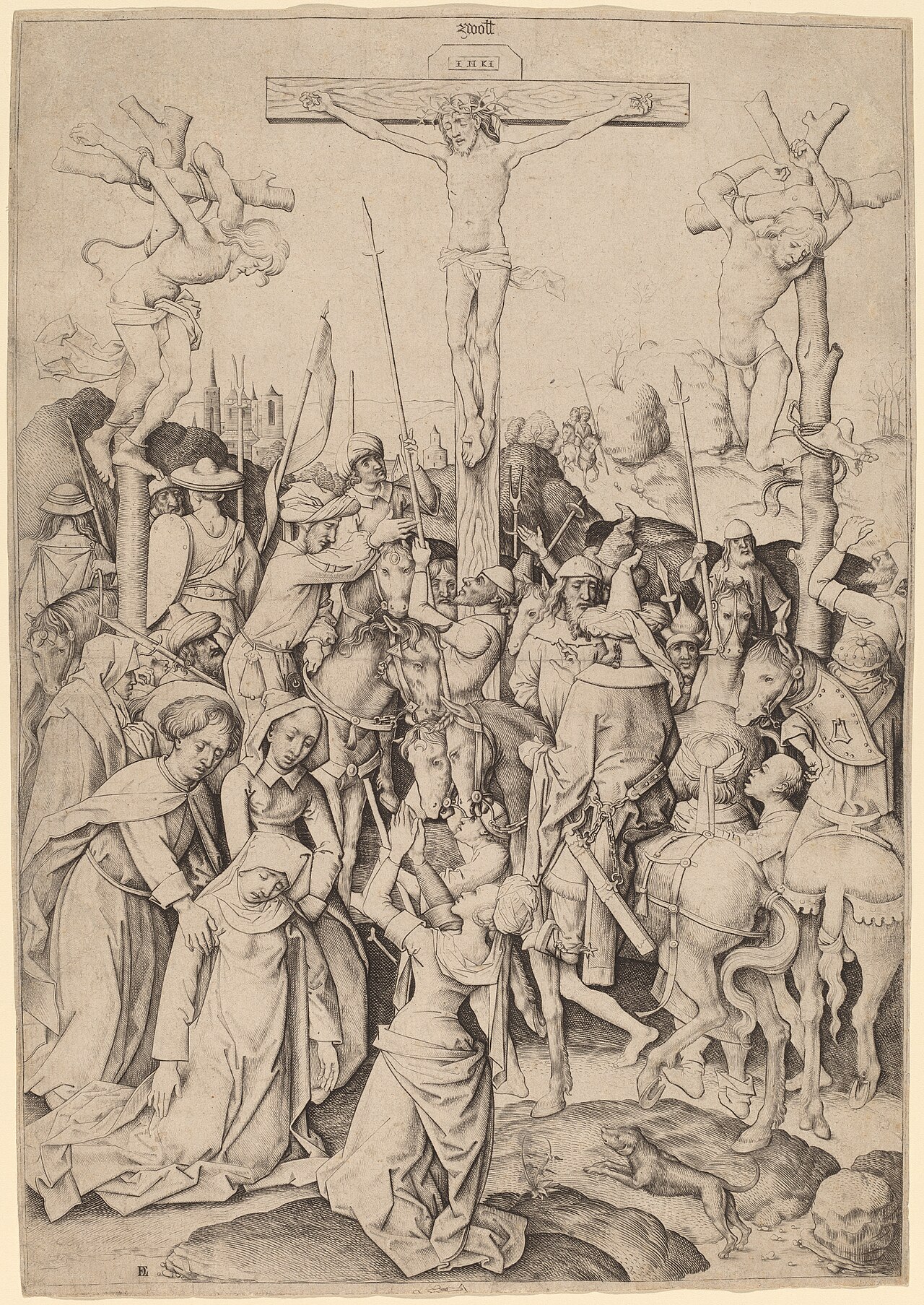 The Mount of Calvary by Master I. A. M. of Zwolle