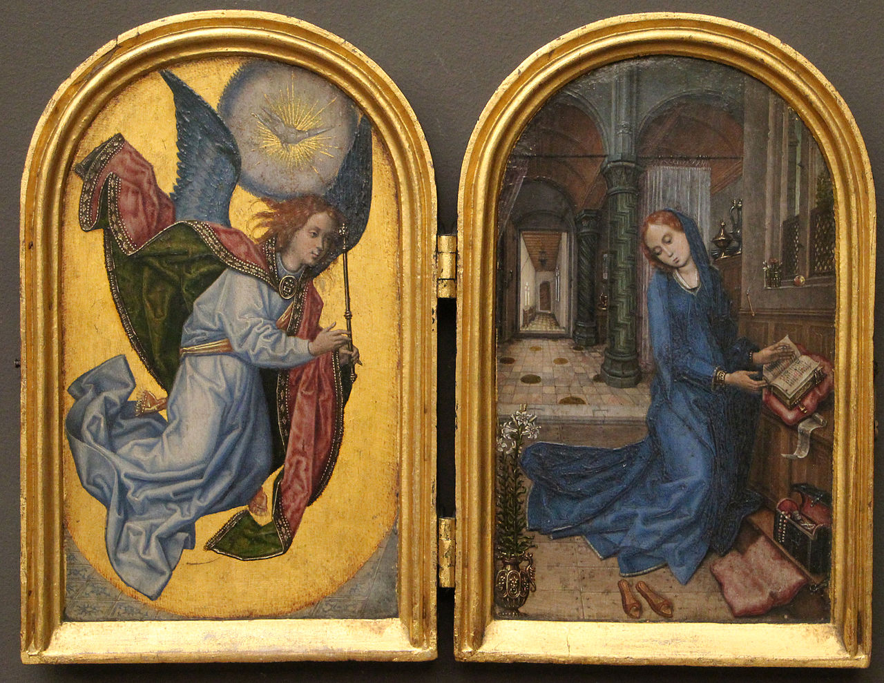 The Annunciation to Mary (Diptych) by Master of 1499