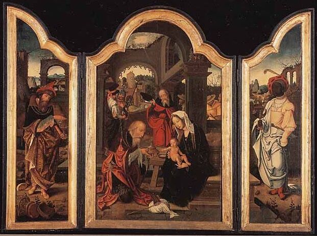 The adoration of the Magi by Master of 1518