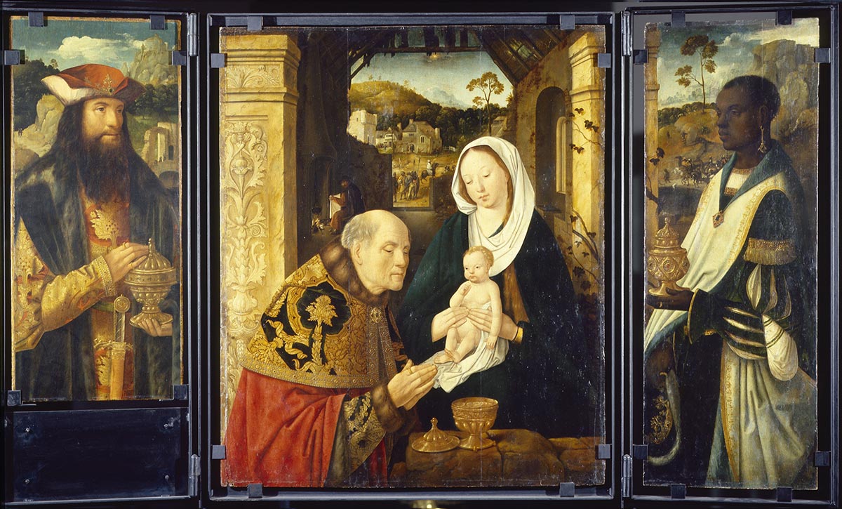 Triptych of the Adoration of the Magi by Master of Hoogstraeten