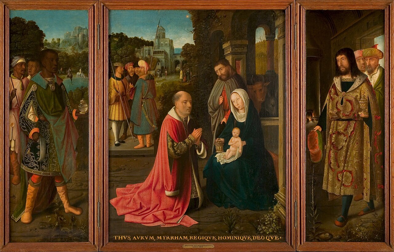 Triptych with the Adoration of the Magi by Master of Hoogstraeten