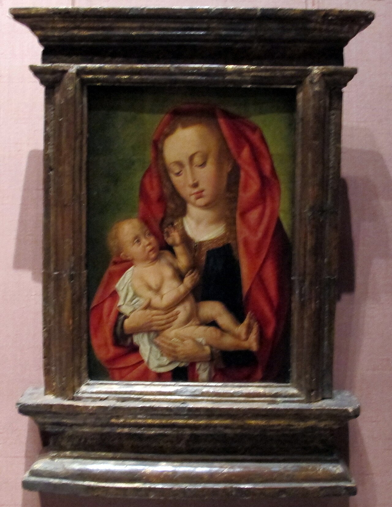 Virgin and Child with a Dragonfly by Master of Saint Giles