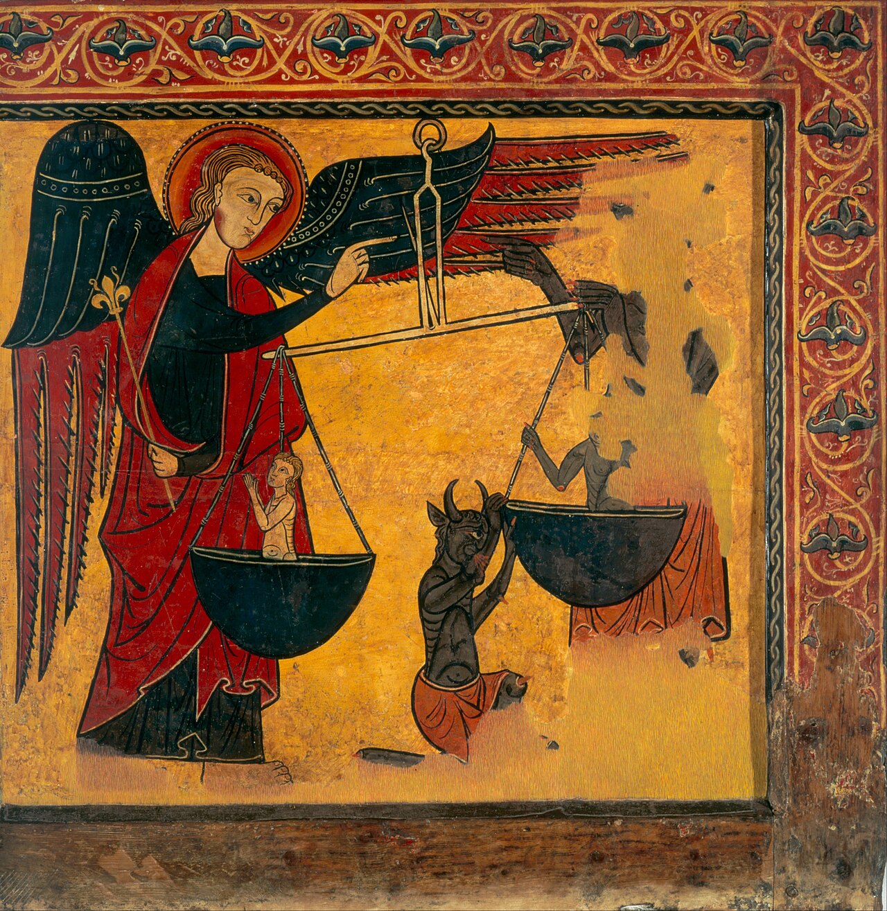 Saint Michael Weighing Souls by Master of Soriguerola