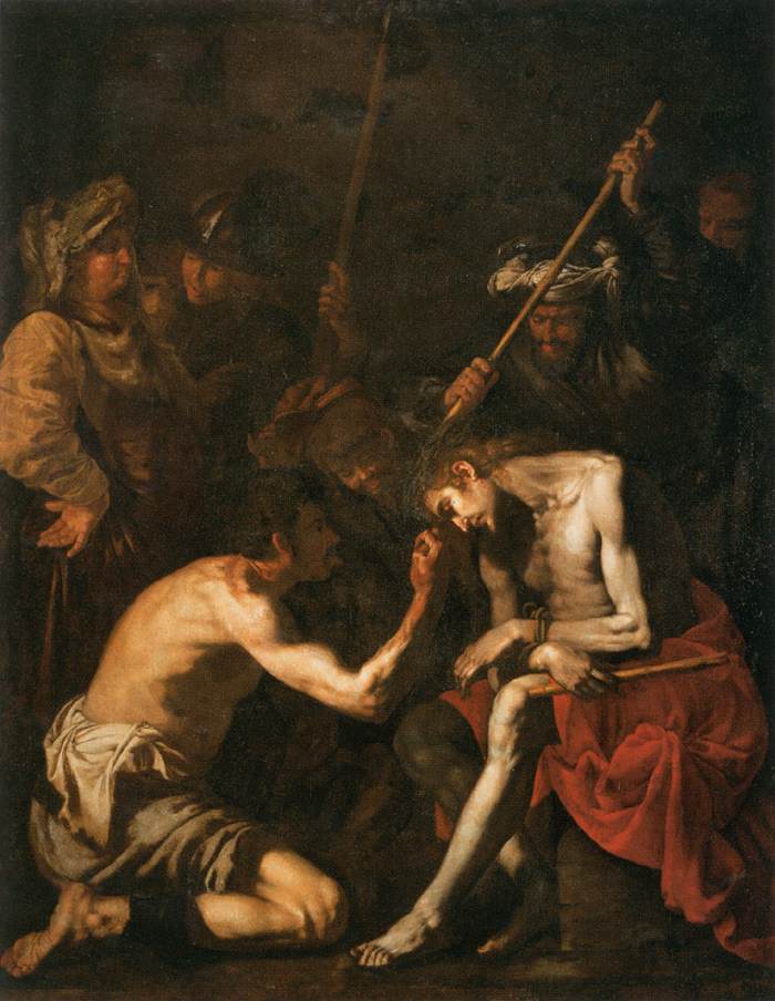 Mocking of Christ by Master of the Annunciation to the Shepherds