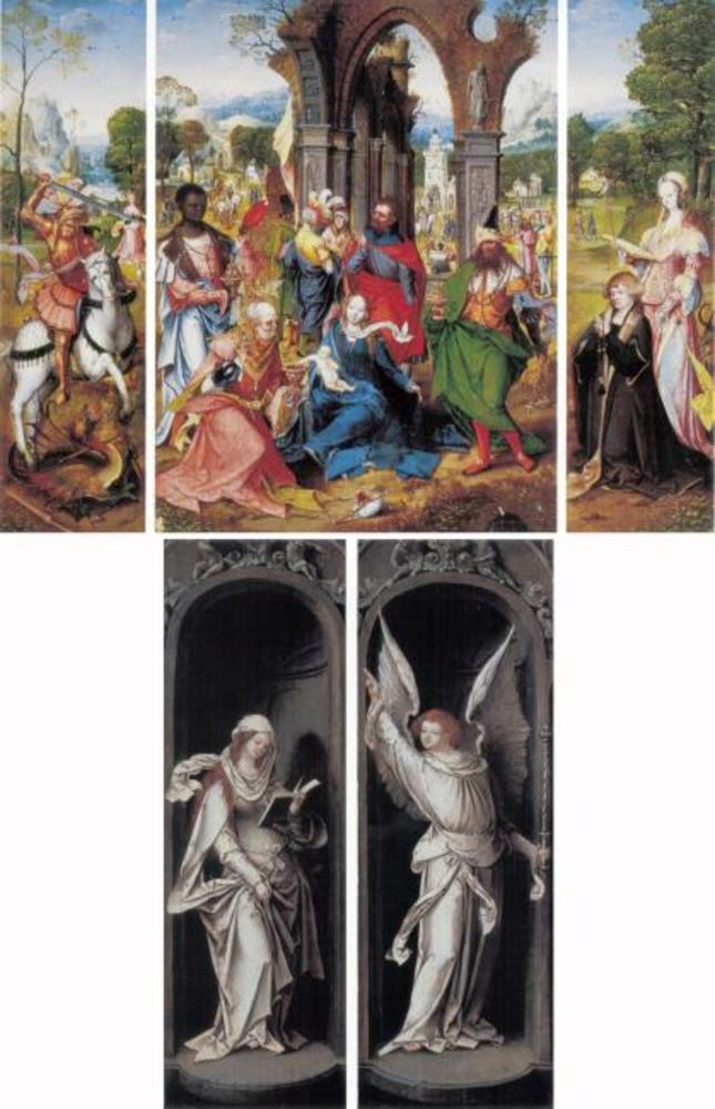 The Adoration of the Magi Triptych by Master of the Antwerp Adoration