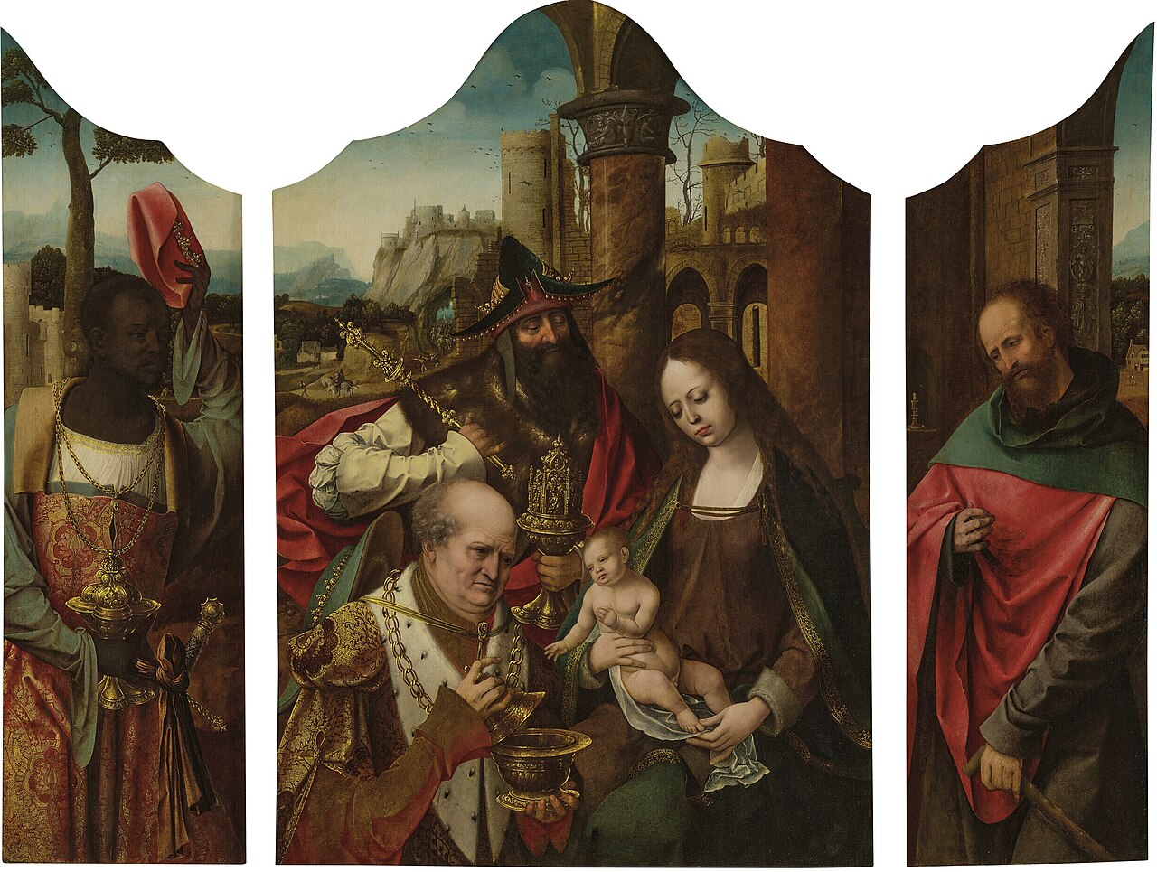 The adoration of the magi by Master of the Antwerp Adoration