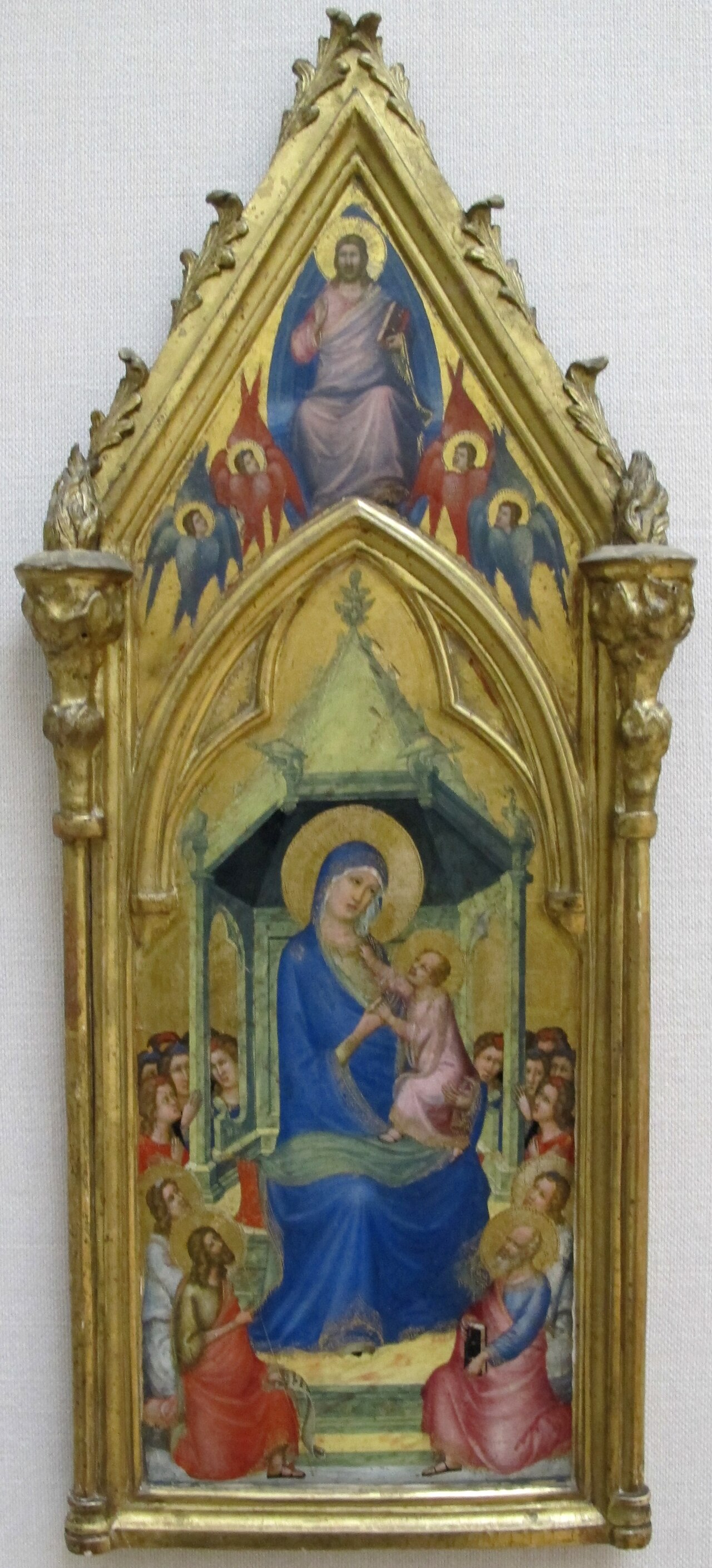 Madonna and Child Enthroned by Master of the Codex of Saint George