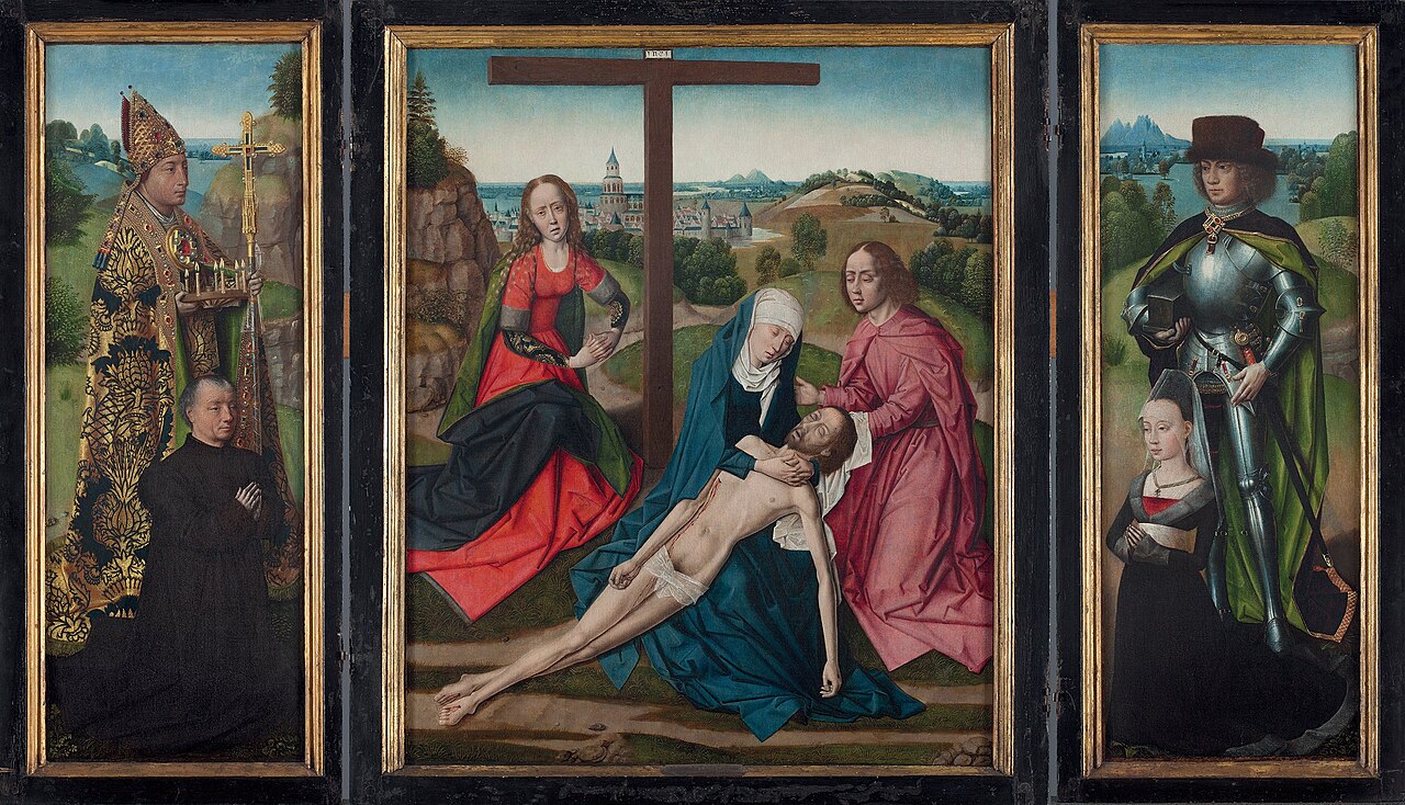 Pietà Triptych by Master of the Legend of Saint Lucy