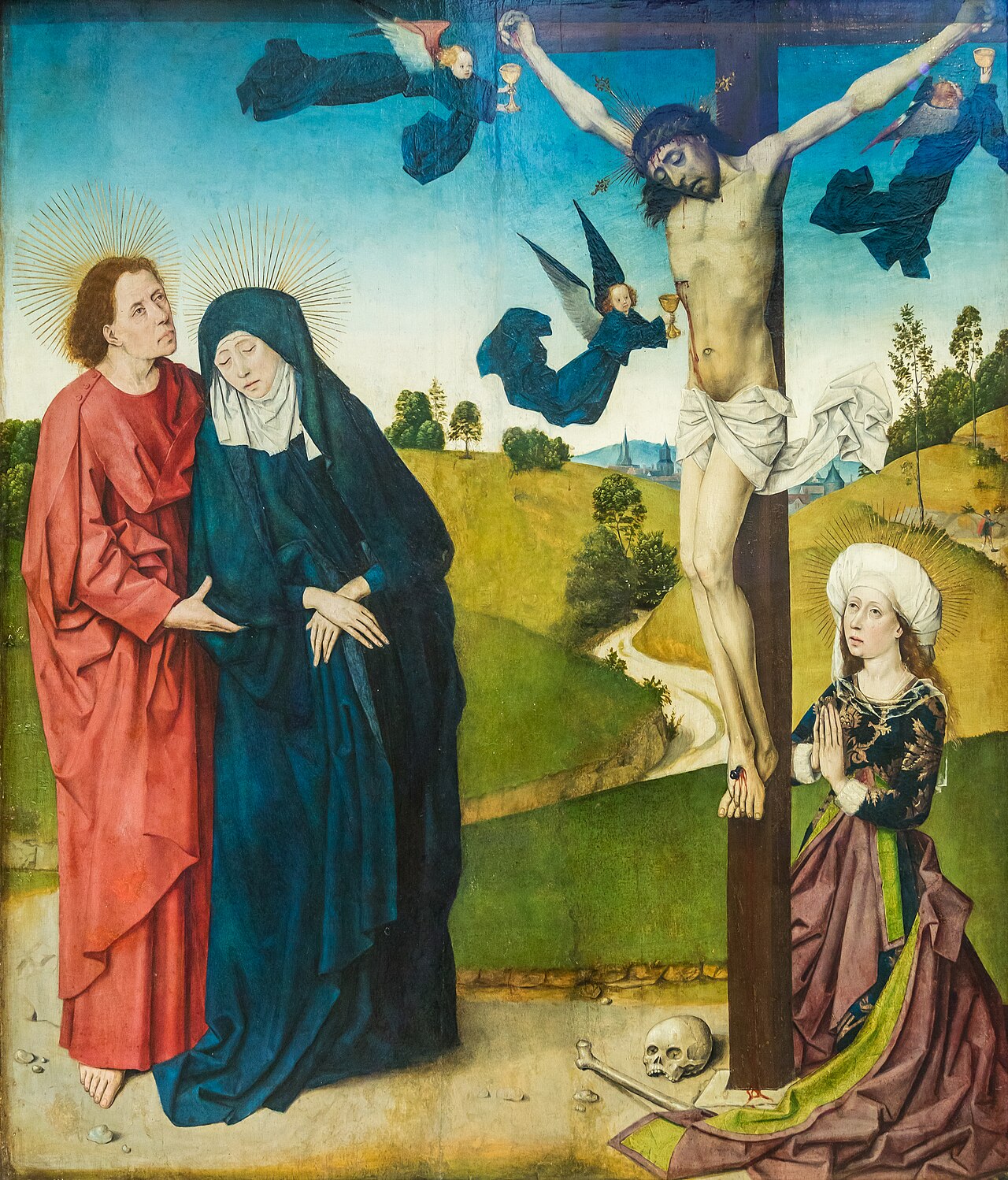 The crucifixion by Master of the Life of the Virgin