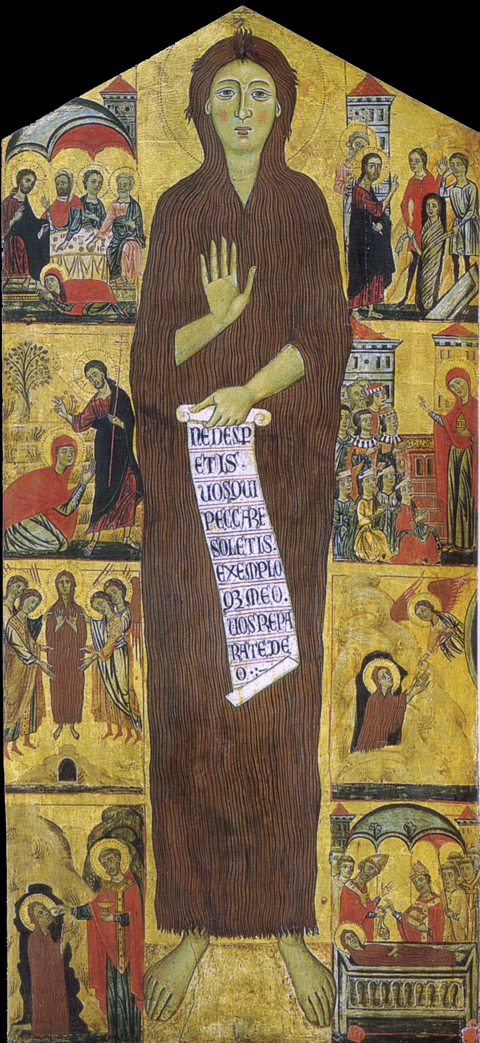 Penitent Magdalene with 8 scenes from her life by Master of the Magdalen