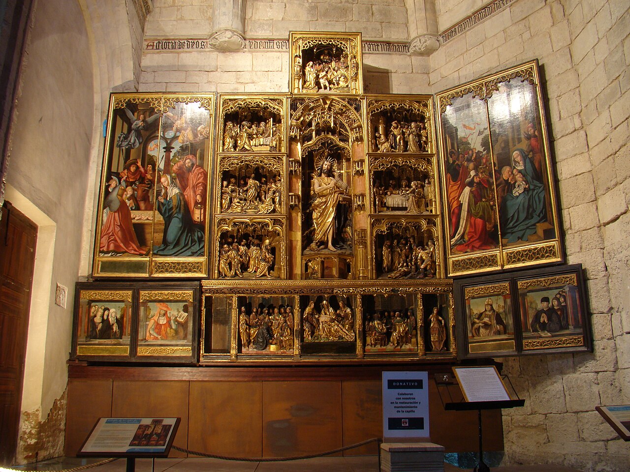 Flemish altarpiece of Saint John the Baptist, church of El Santísimo Salvador, Valladolid by Master of the Morrison Triptych