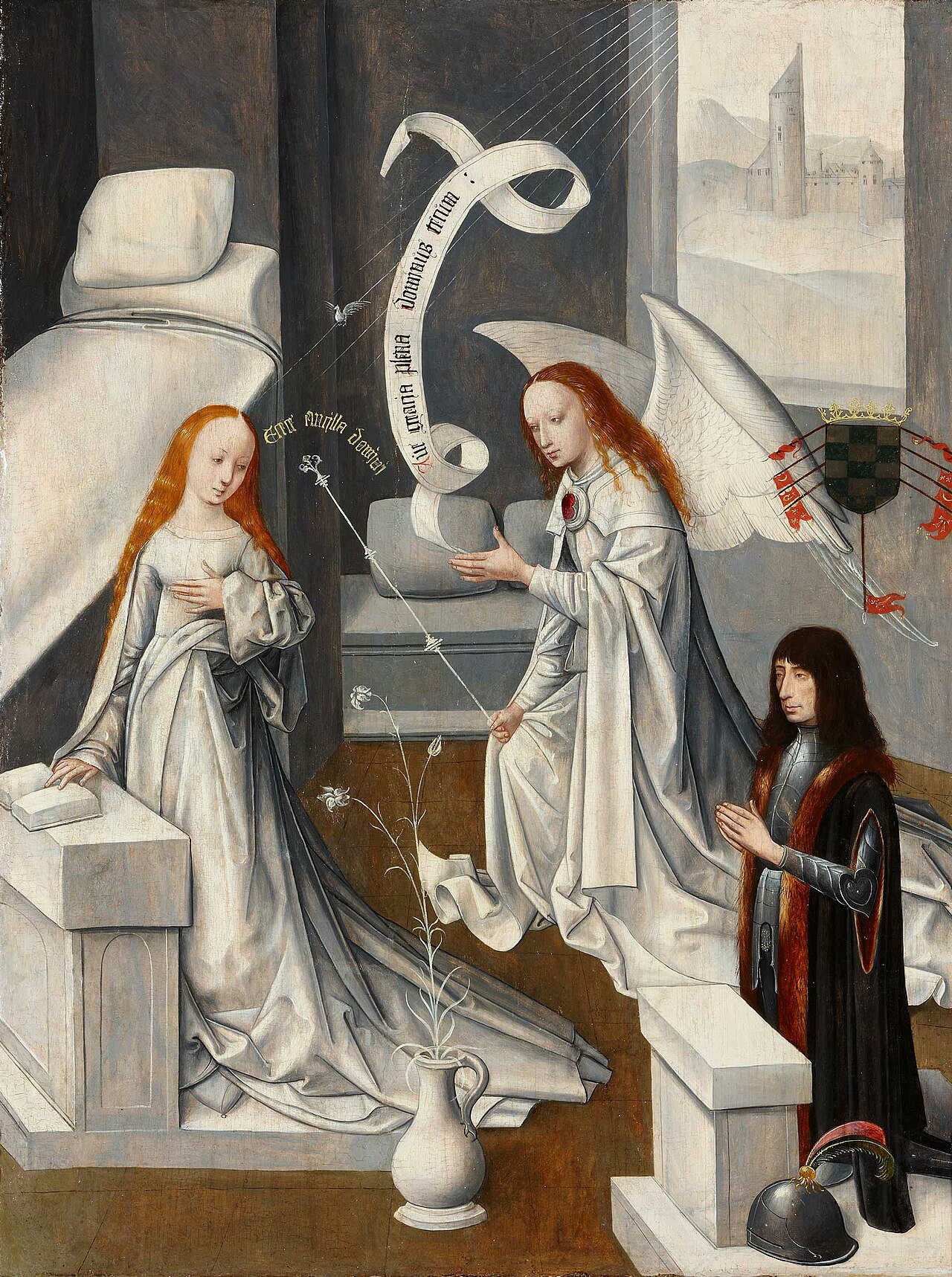 The Annunciation with the 1st Duke of Alba by Master of the Virgo inter Virgines