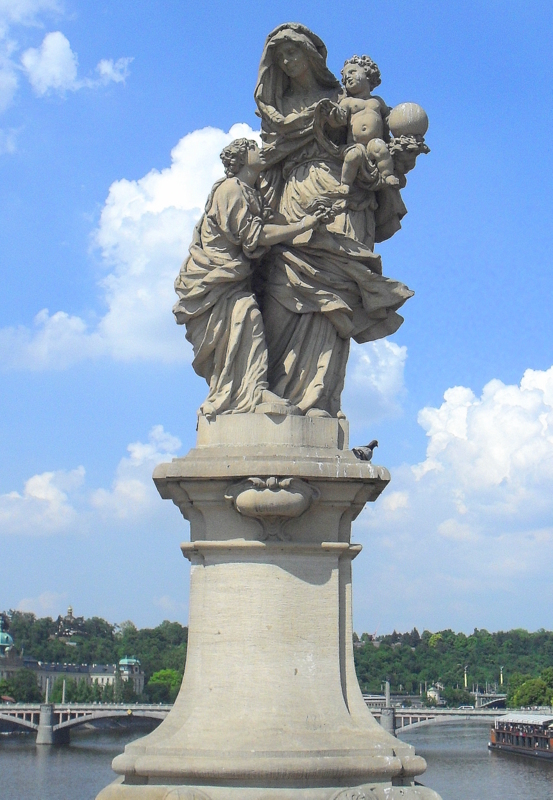 Statue of Saint Anne, Charles Bridge by Matej Václav Jäckel
