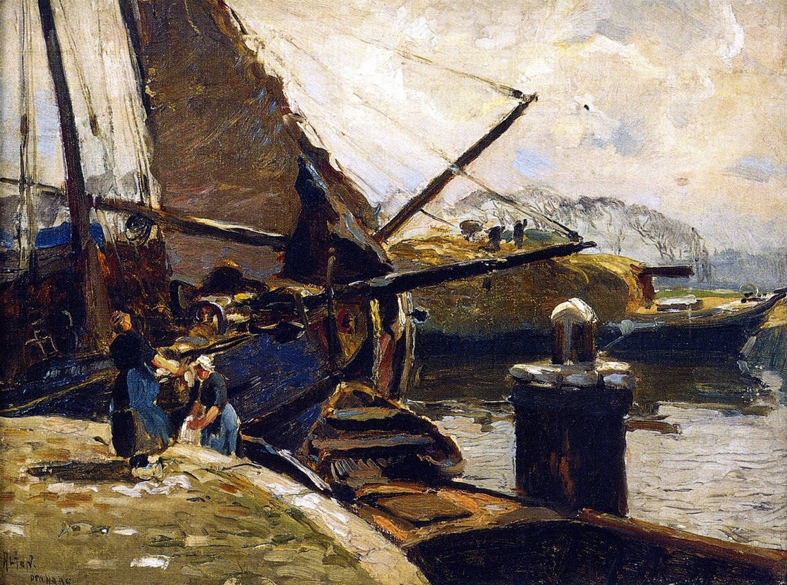 Docks at Den Haag by Mathias Alten