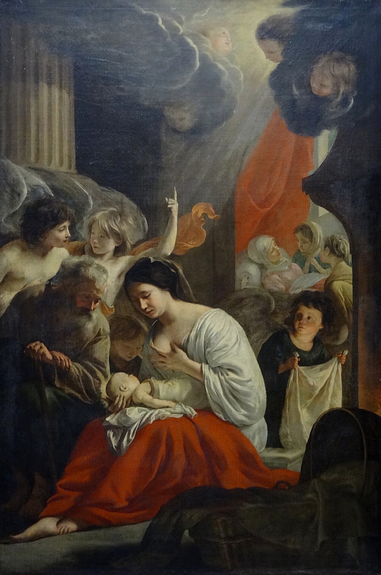 Nativité de la Vierge by Le Nain by Mathieu Le Nain