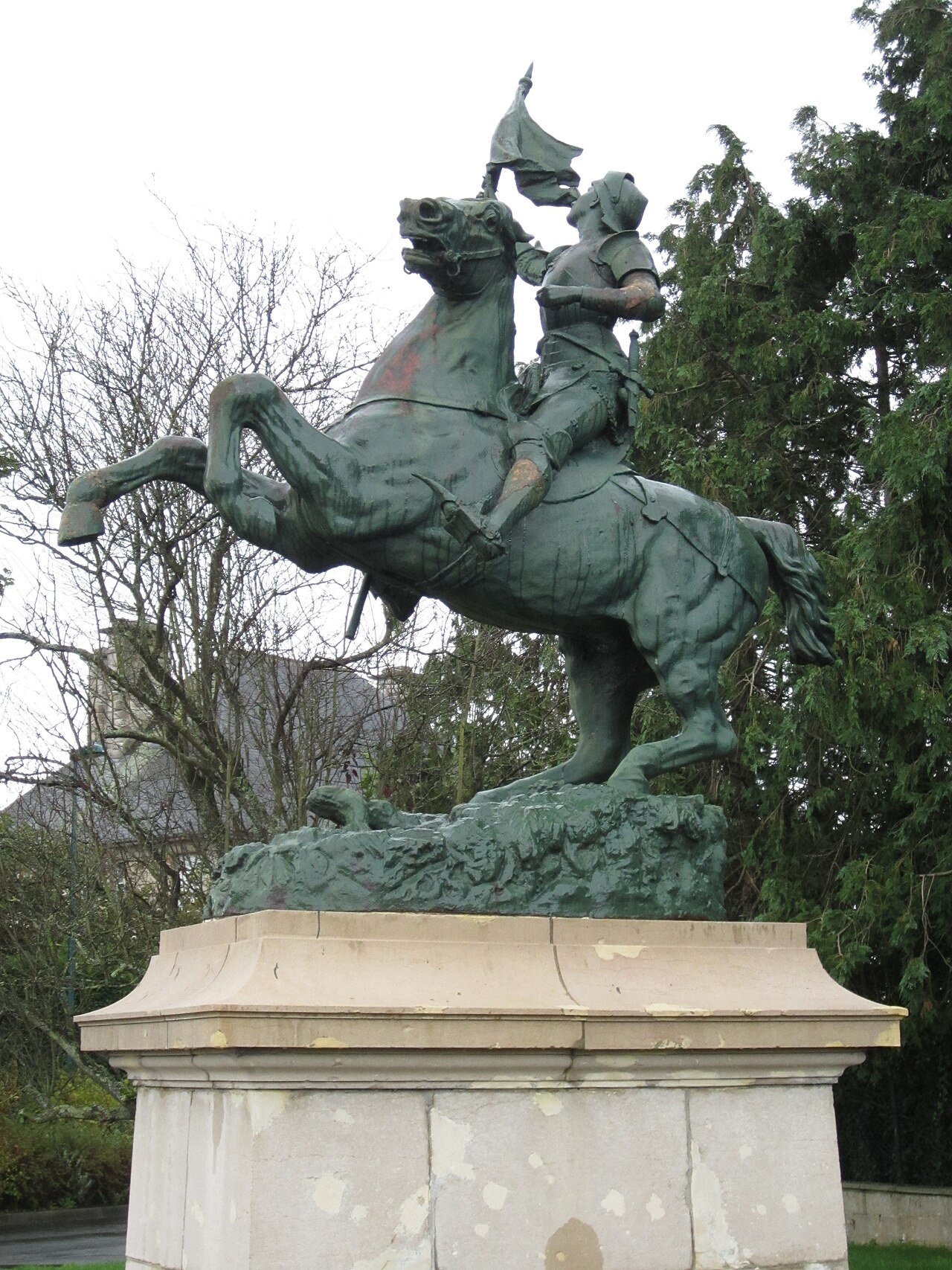 equestrian statue of Joan of Arc by Mathurin Moreau