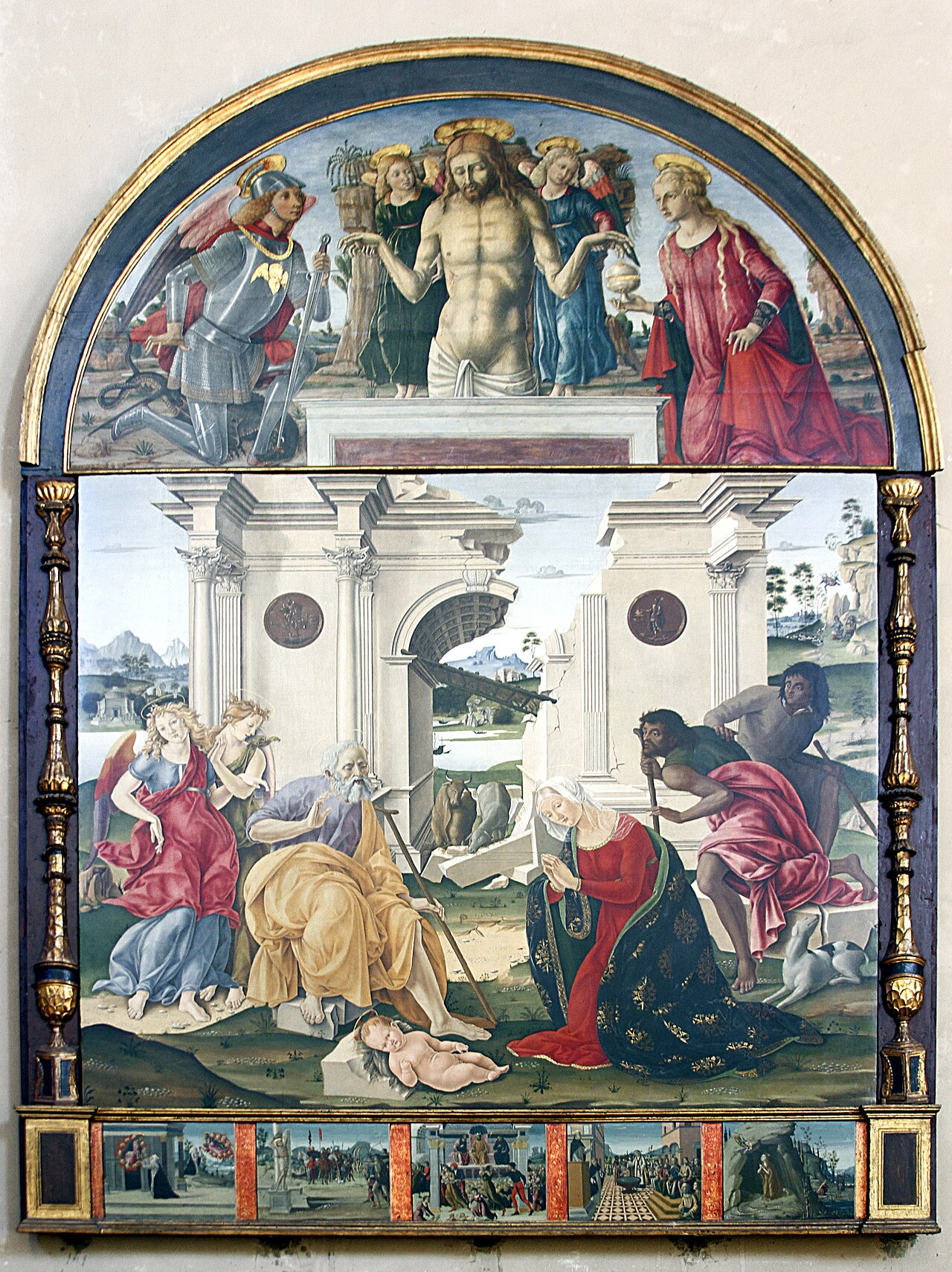 Adoration of the Child by Matteo di Giovanni