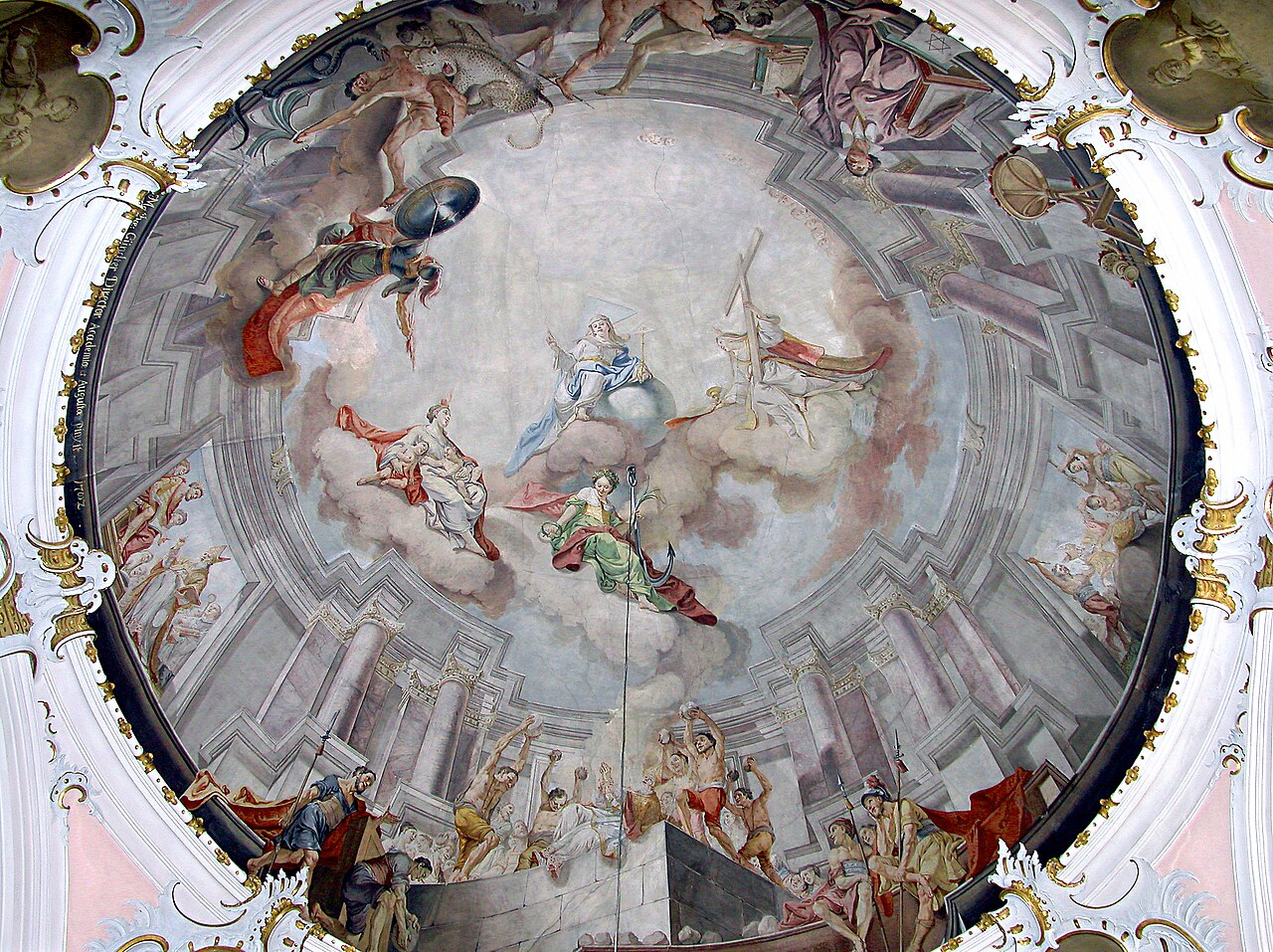 Stoning of Saint Vigil by Matthäus Günther