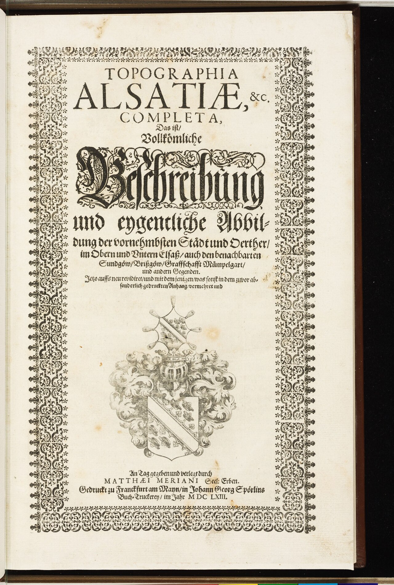 Topographia Alsatiae by Matthäus Merian