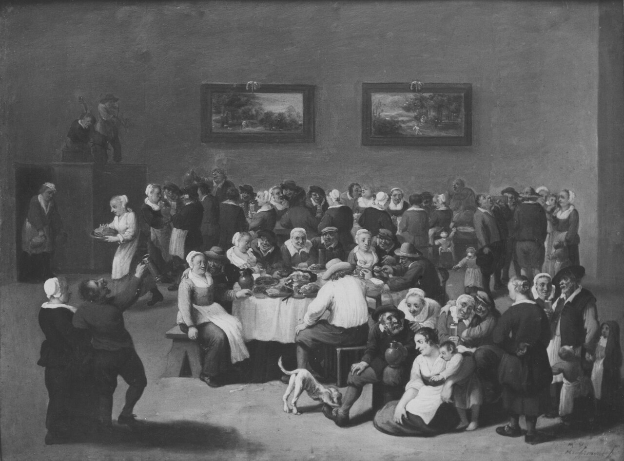 Village Feast by Mattheus van Helmont