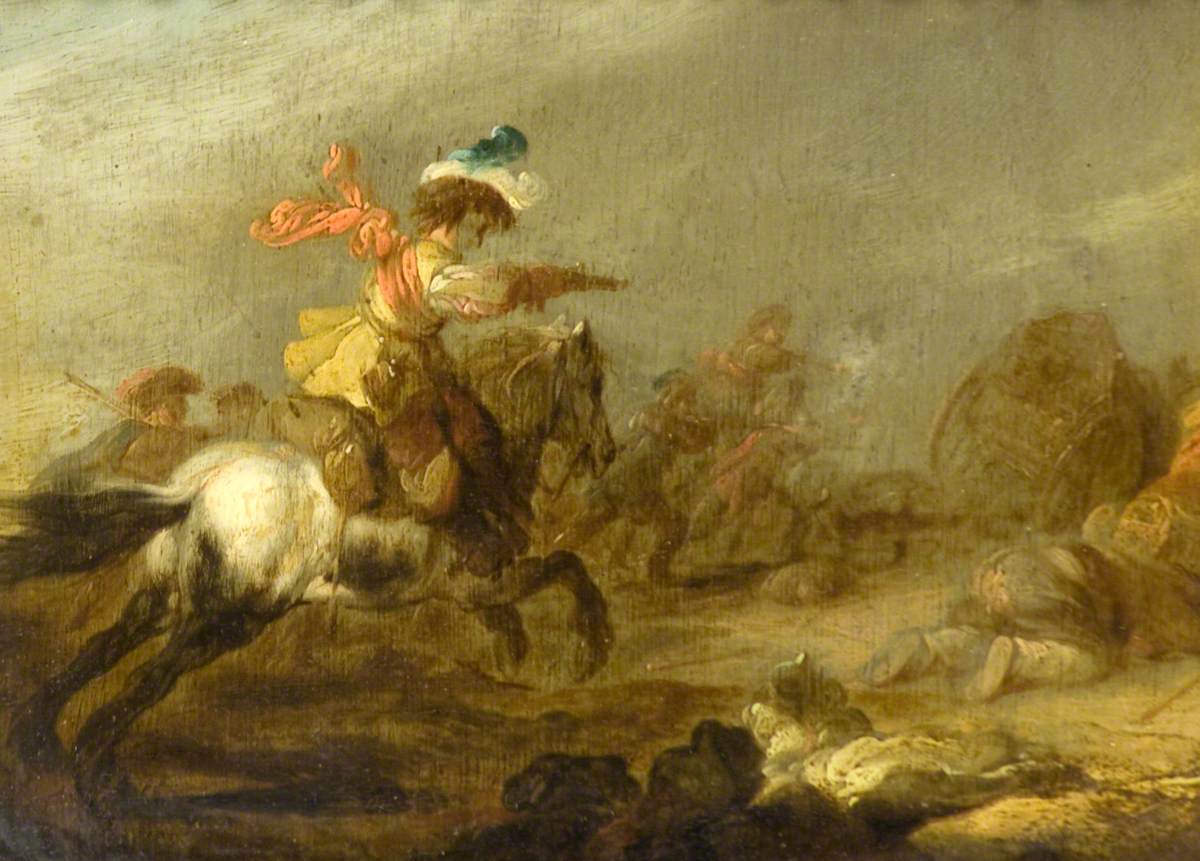 White Horse and Figures by Matthias Scheits